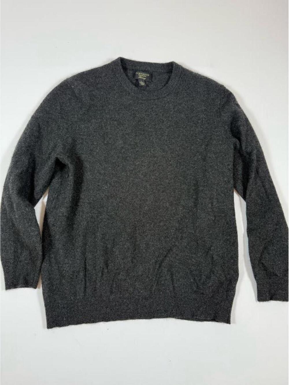 Club Room Luxury 100% Cashmere Gray Sweater - Fits Like MED